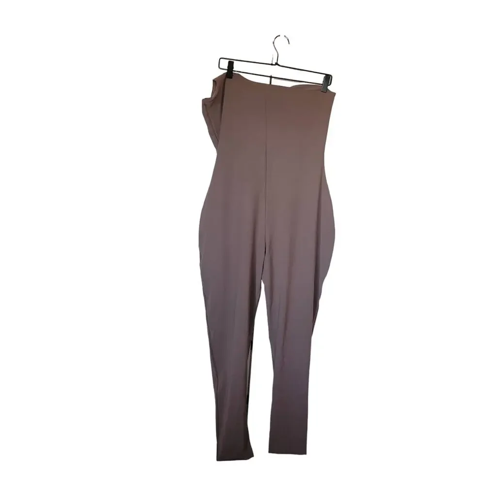 SKIMS One Shoulder Jumpsuit Umber - Picture 7 of 8